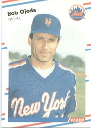 1988 Fleer Baseball Cards      147     Bob Ojeda